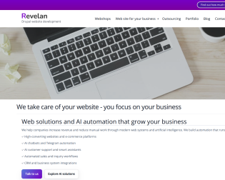Revelan.eu web development
