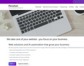 Revelan.eu web development